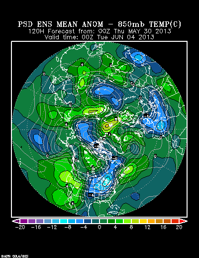 REFORECAST Ensemble t = 120 hour forecast product