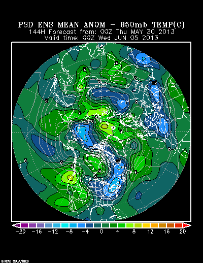 REFORECAST Ensemble t = 144 hour forecast product