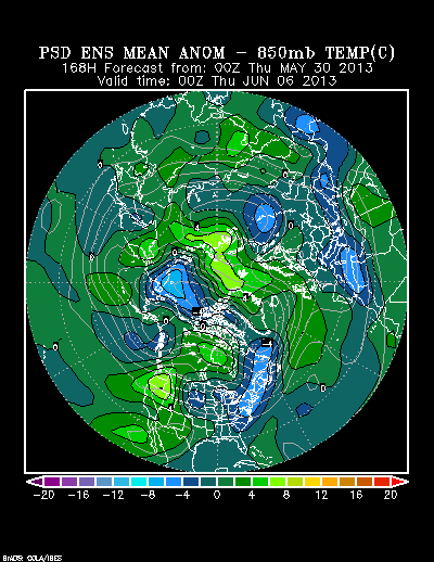 REFORECAST Ensemble t = 168 hour forecast product