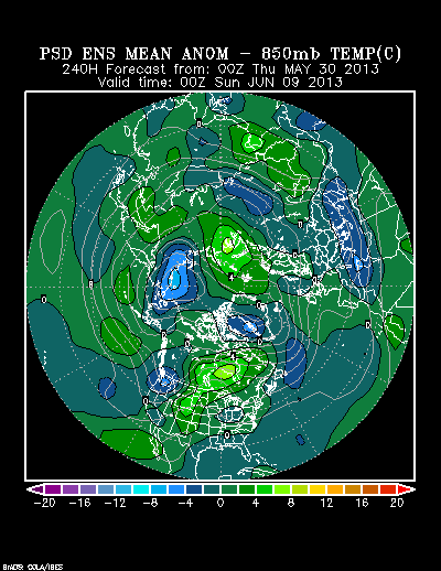 REFORECAST Ensemble t = 240 hour forecast product