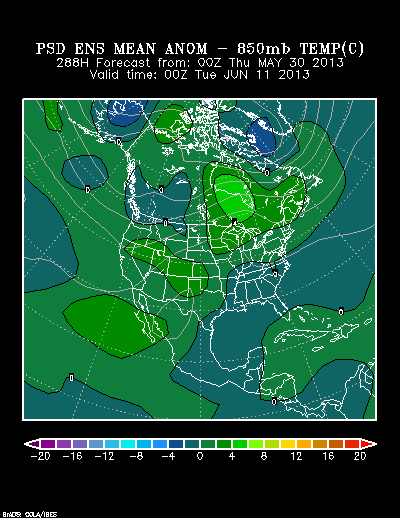 REFORECAST Ensemble t = 288 hour forecast product