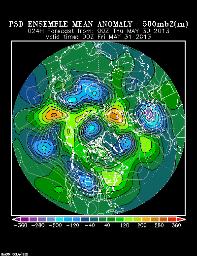 REFORECAST Ensemble t = 024 hour forecast product