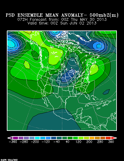 REFORECAST Ensemble t = 072 hour forecast product