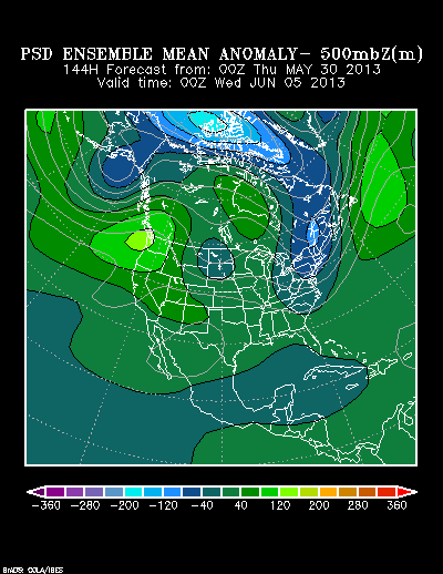 REFORECAST Ensemble t = 144 hour forecast product