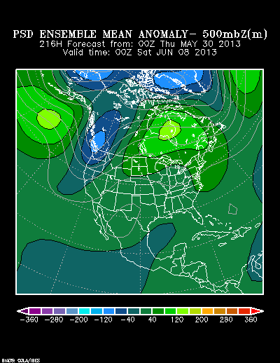 REFORECAST Ensemble t = 216 hour forecast product