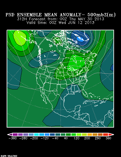 REFORECAST Ensemble t = 312 hour forecast product