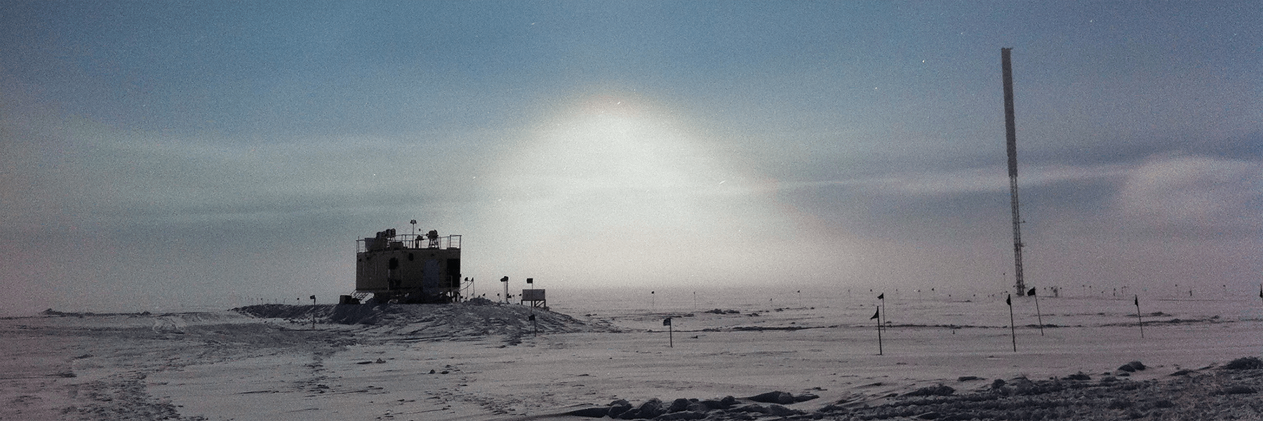 Research facilities at Summit Station, atop the Greenland Ice Sheet