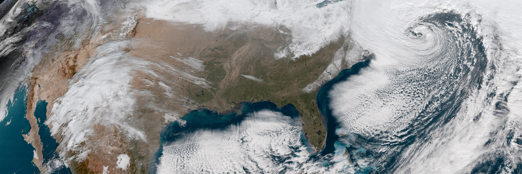 NOAA GOES-16 Satellite Image of Powerful U.S. East Coast Storm 