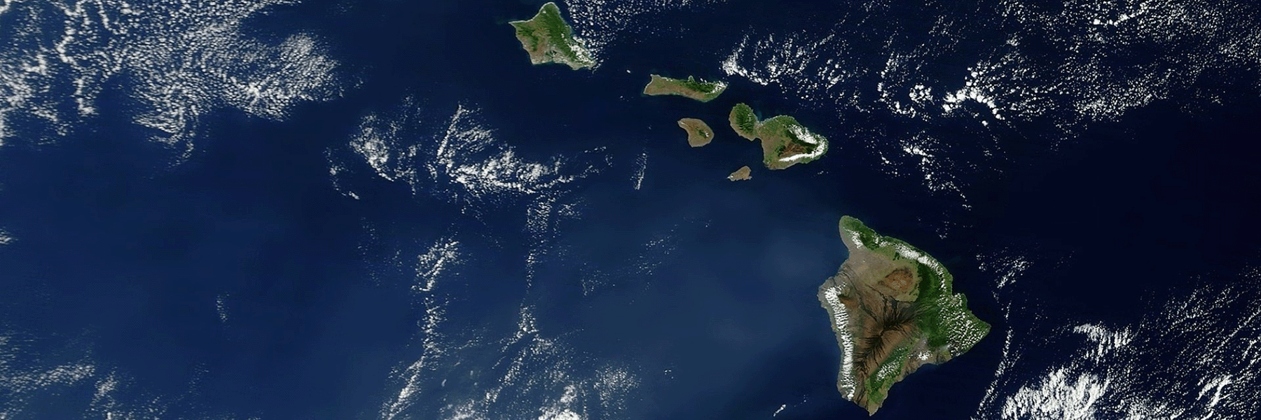 Satellite image of Hawaii