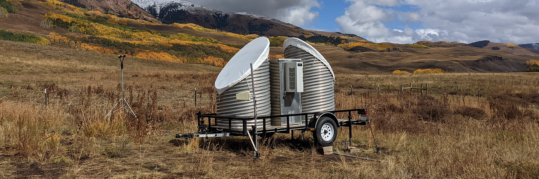 The PSL snow-level radar deployed near Crested Butte, Colorado for SPLASH field project. The same instrument was used in this study from a different field project in North Carolina. Photo Credit: Jackson Osborn, NOAA