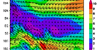 Wind composites for the 9 slowest and 9 fastest virtual voyages between Acapulco and the Philippines
