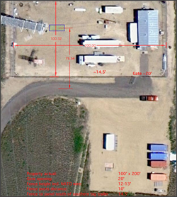 BAO site dimensions