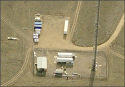 aerial northern view of tower site