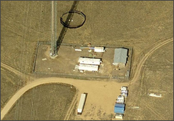 aerial southern view of tower site