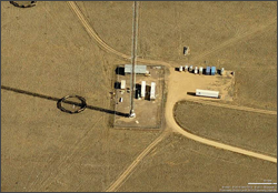 aerial western view of tower site